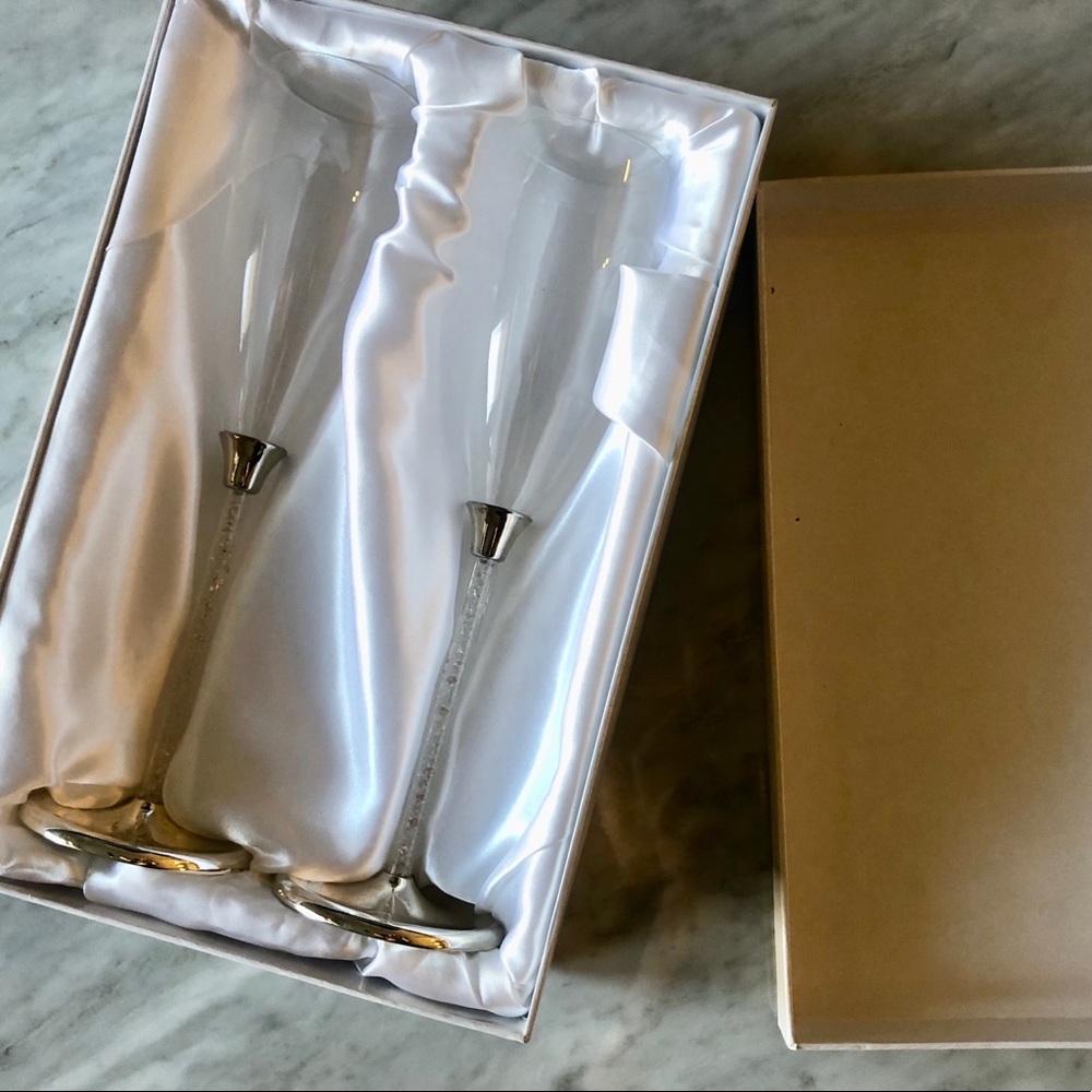 Swarovski Crystal Champagne Flute Set